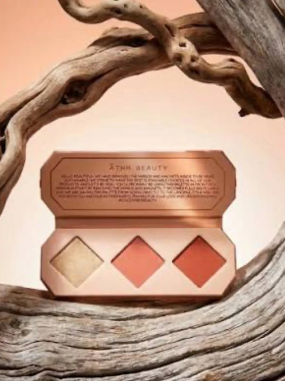 Athr Beauty Crystal Charged Cheek Blush Palette in Amber BNIB